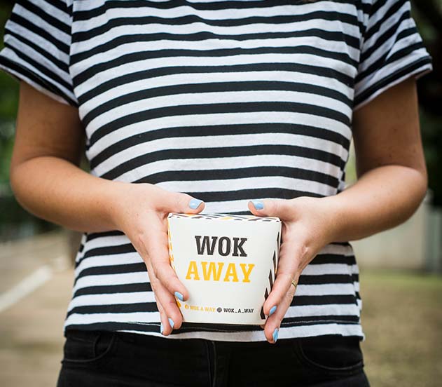 אריזת אוכל, wok away, עסקים למסירה, פסטה